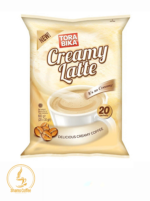 تورابیکا کرمی لاته ( ساشه ای 20 عدد )